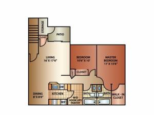2 Bedroom 1 Bathroom, 1180 sq. ft. | Orchard Cove | Apartments in Roy, UT