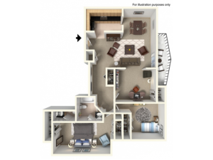 3 Bedroom, 1 Bathroom wBalcony Remodel