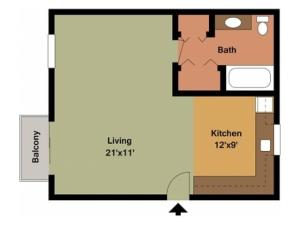 Harvard Studio floor plan 2D