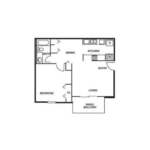 Chestnut 2 Bed Apartment Saddle Creek Apartments