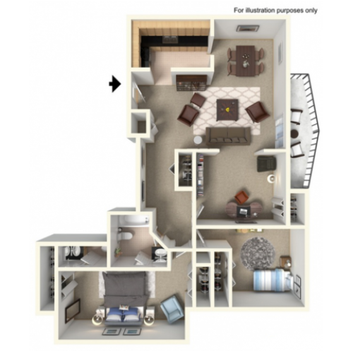 3 Bedroom, 1 Bathroom wBalcony Remodel