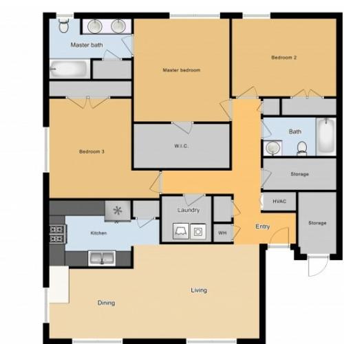MRCA3 3 Bed 2 Bath