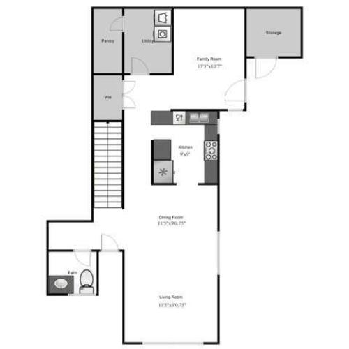 St Mere JENL Townhome - First Floor