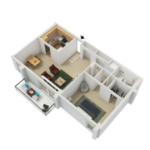 3D Floor Plan of Tier 7