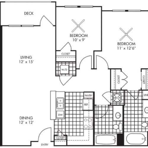 2BA 2 Bed Apartment Penrose Apartments