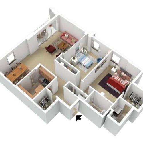 Tier 1 2bdr/2bath