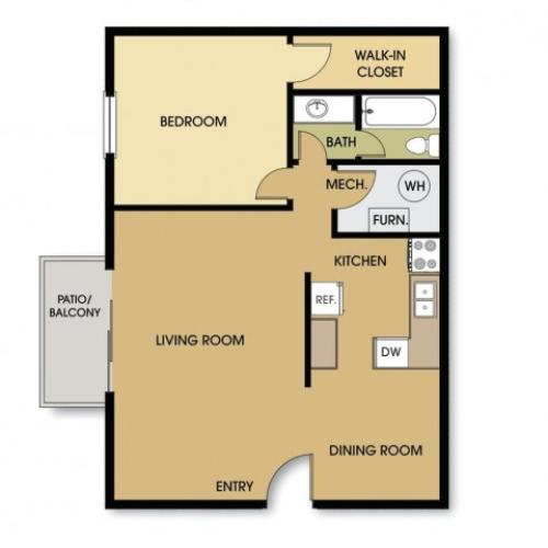 1 bedroom w/ fireplace 1 Bed Apartment Aspen Hills Aspen Hills