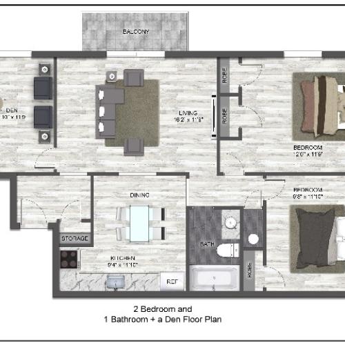 1 Bed Whitehall 1 Bed Apartment Frontier Apartments