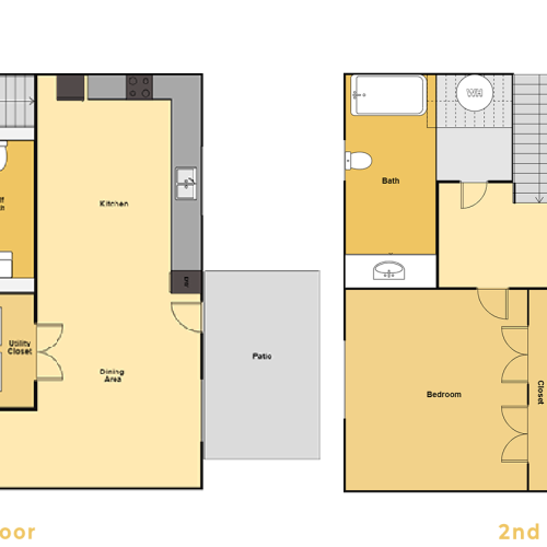 Dryden 2x1.5 Renovated Floorplan