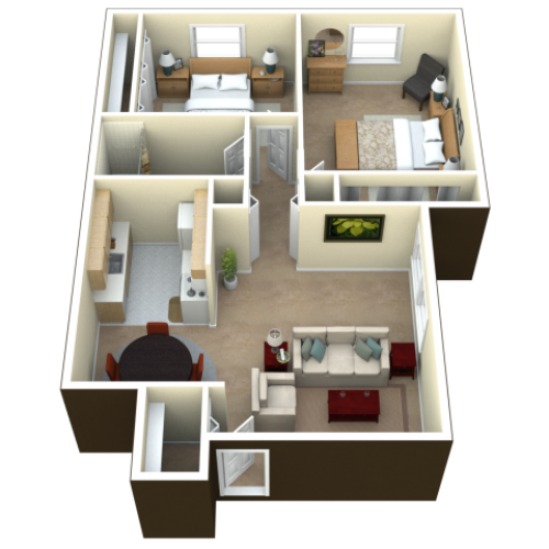 2 Bedroom w/ Balcony 2 Bed Apartment San Remo Villa Apartments