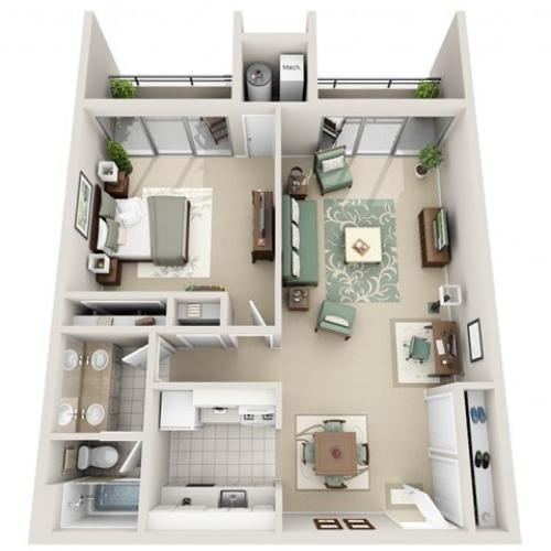 Townhouse 2 Bed Apartment Regency Park Apartments