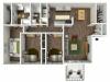 Avantic Renovation, 3 Bedroom, 2 Bath Apartment, 1400 Sqft