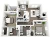 C3 - The Roselawn Floor Plan | Lexington Farms | Apartments in Overland Park, KS