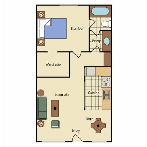 Floor Plan 6 | UC Davis Apartments | University Court