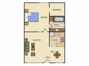 Floor Plan 8 | UC Davis Off Campus Housing | University Court