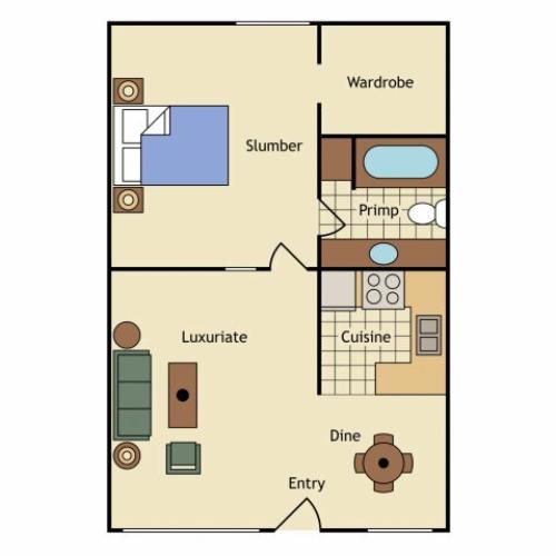 Floor Plan 8 | UC Davis Off Campus Housing | University Court