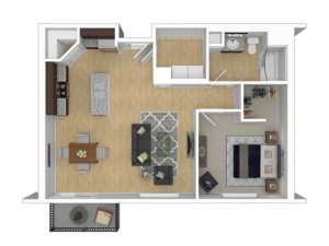 1 Bedroom Large Floor Plan
