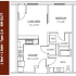 1 Bedroom Apartment Floor Plan Luxury Apartments Rochester MN | 501 on First