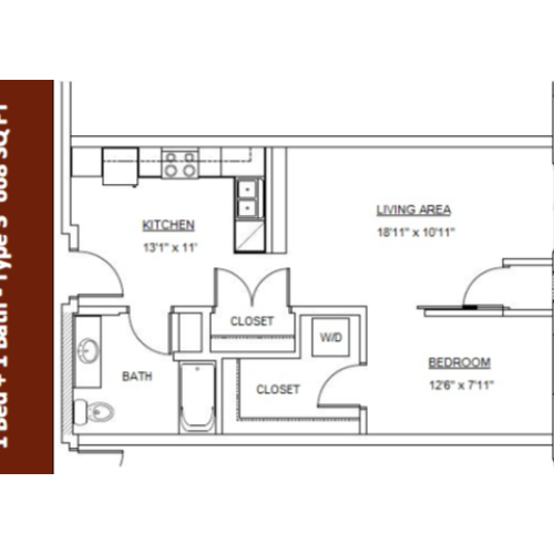Type 3 Luxury Apartments Rochester MN | 501 on First