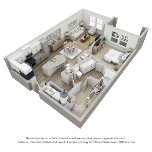 Pellestrina | 1 Bdrm Floor Plan | Venice Isles Apartments | Apartments for Rent Venice FL