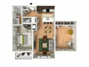 Floor Plan 1 | Lees Summit Apartments | Summit Square