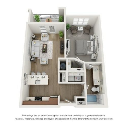 A4 Floor Plan | The Donovan | Apartments in Lees Summit, Missouri