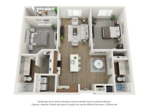 C5 Floor Plan | The Donovan | Apartments in Lees Summit, Missouri