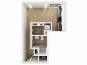 S3 Studio Floor Plan | 2501 Beacon Hill | Kansas City, MO Apartments