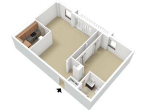 3D Floor Plan of Tier 10 w/o Furniture