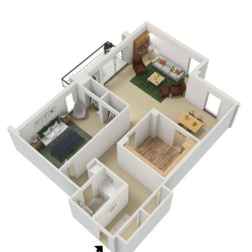 3D Floor Plan of Tier 4