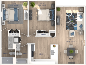 Primo unit floor plan