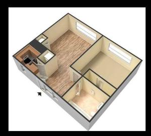 The Field 1 Bedroom floor plan