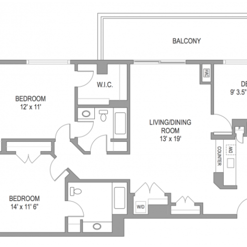 2 Bedroom Apts in Arlington VA | Wildwood Towers 4