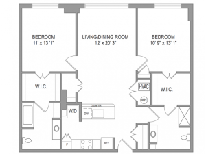 Arlington Apartments | Thomas Court | Floorplan 2