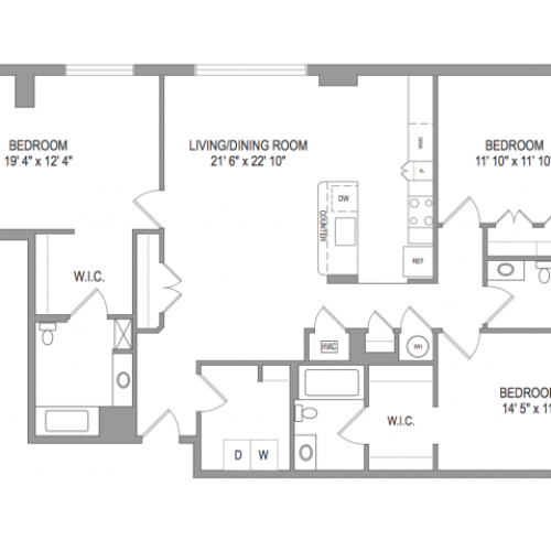 Arlington Apartments | Thomas Court | Floorplan 9