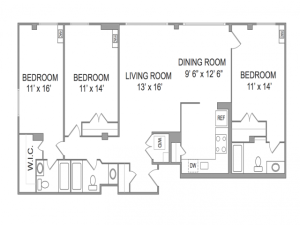 3 Bedroom Apts in Arlington VA | Wildwood Park 2
