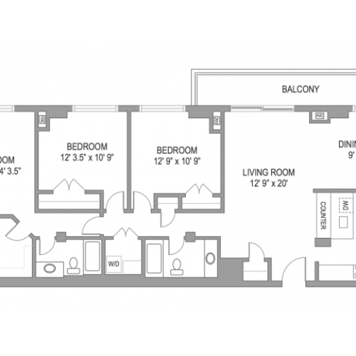 3 Bedroom Apts in Arlington VA | Wildwood Towers