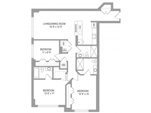 3 Bedroom Arlington Virginia Apartments | Birchwood 2