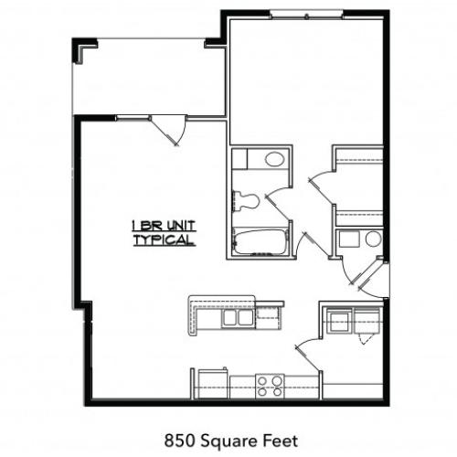 1 Bed 1 Bath 50 1 Bed Apartment Rutledge Place Apartments