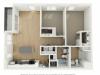 B5 Two Bedroom Floor Plan | 2501 Beacon Hill | Kansas City, MO Apartments