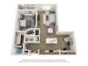 One Bedroom with Office Nook | B2 Floor Plan | The Donovan | Apartments in Lees Summit, Missouri