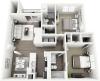 C1 - The Corinthian Floor Plan | Lexington Farms | Apartments in Overland Park, KS